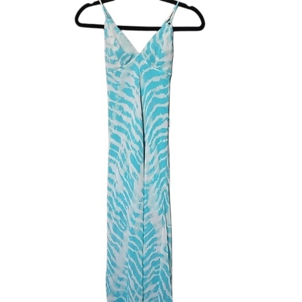 Guess Colorful Vibrant Strappy Back Maxi Dress XS Empire Waist - Picture 2 of 11